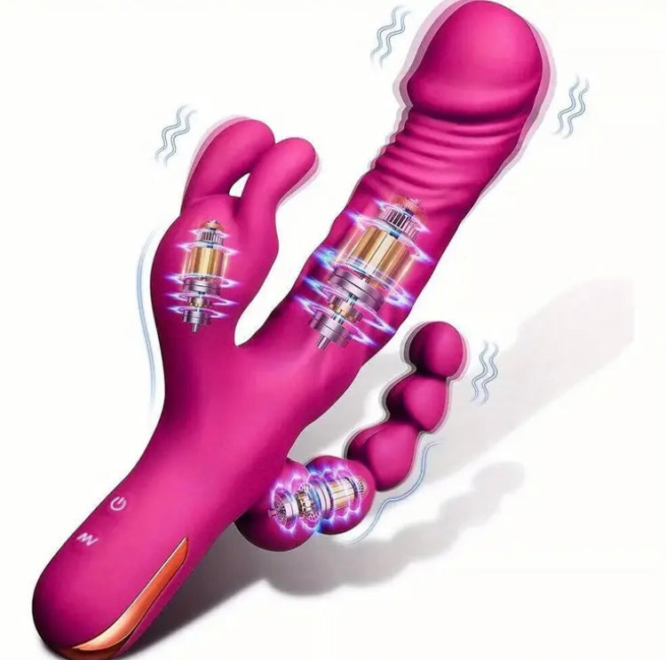 Conejito vibrador para acariciar el pezón, el clítoris y el punto G, consolador masajeador, juguetes sexuales para mujeres.