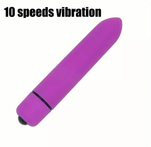 Vibrador pequeño de 10 velocidades, Mini bala, consolador de punto G, masajeador de clítoris, juguete sexual para mujeres